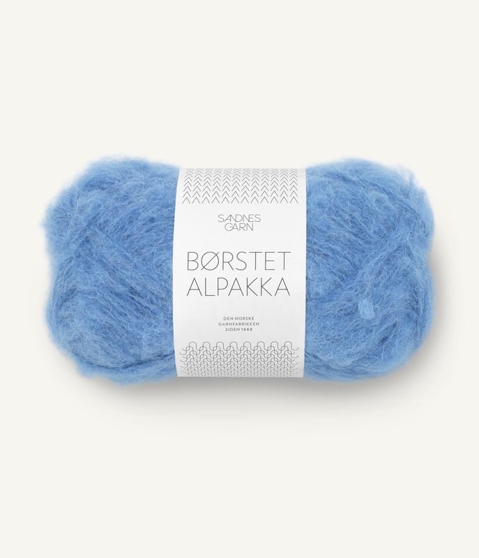 Børstet Alpakka 6044 Regatta Blue 